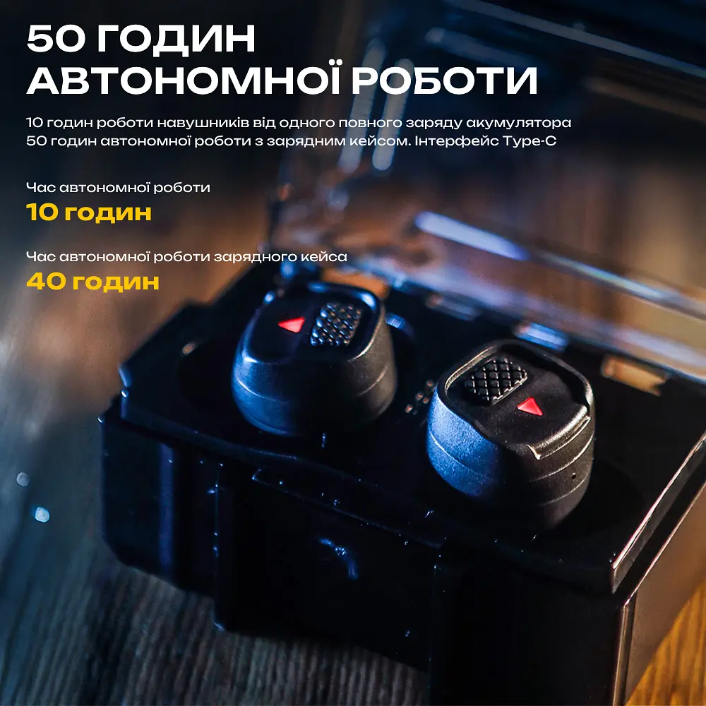 Активні захисні навушники (беруші) Earmor M20T PRO Black з Bluetooth 5.4 (96-00107) - фото 12