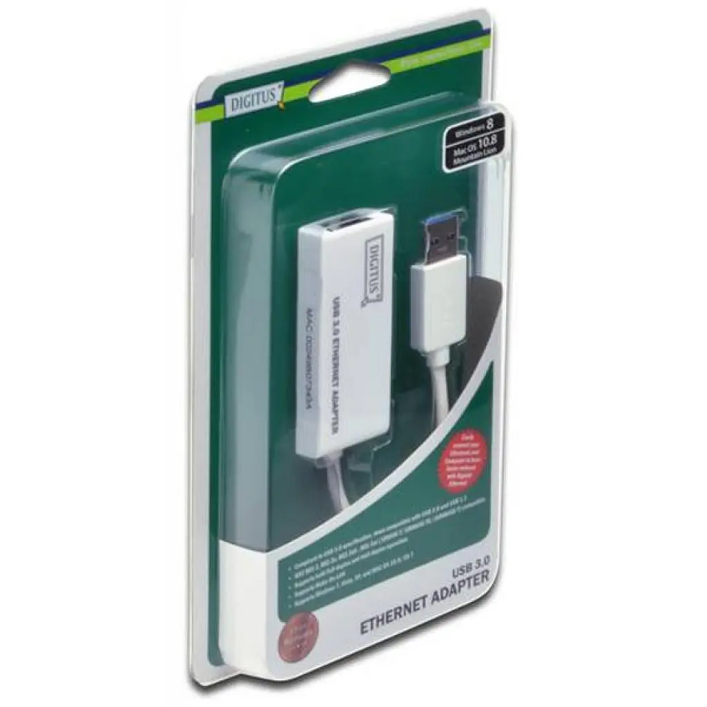 Перехідник USB 3.0 — Ethernet DIGITUS Gigabit - фото 2