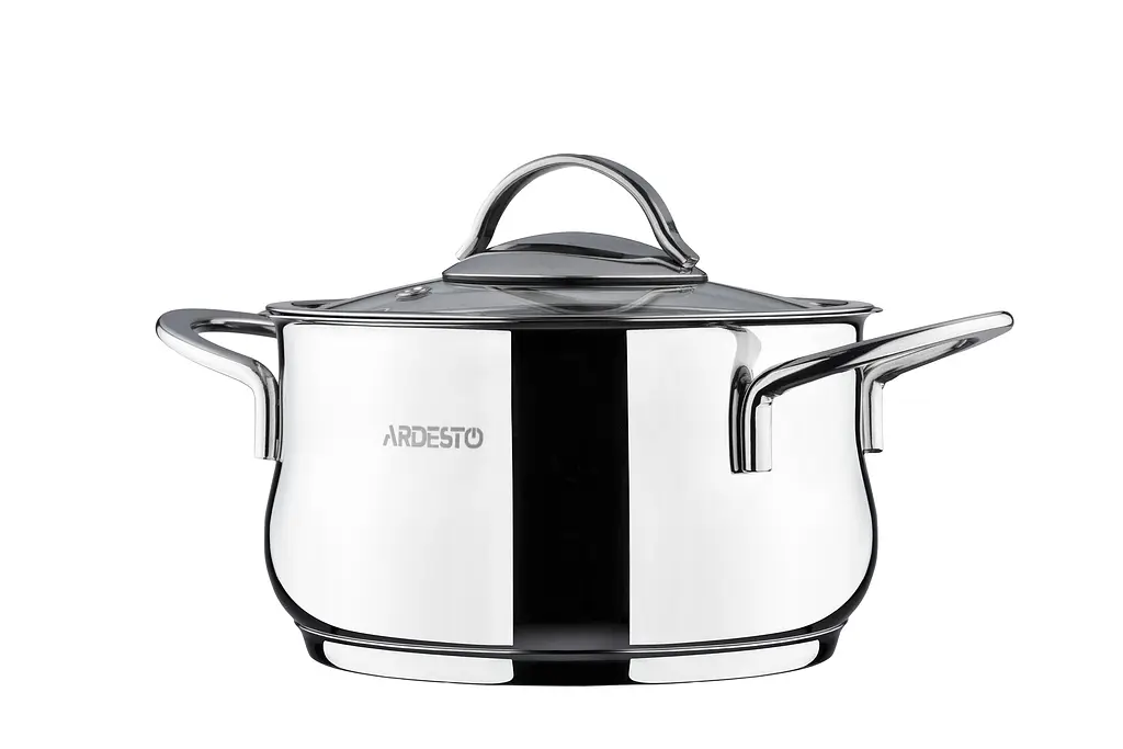 Каструля Ardesto зі скляною кришкою Black Mars 2.3л нержавіюча сталь kuh0014691 - фото 3