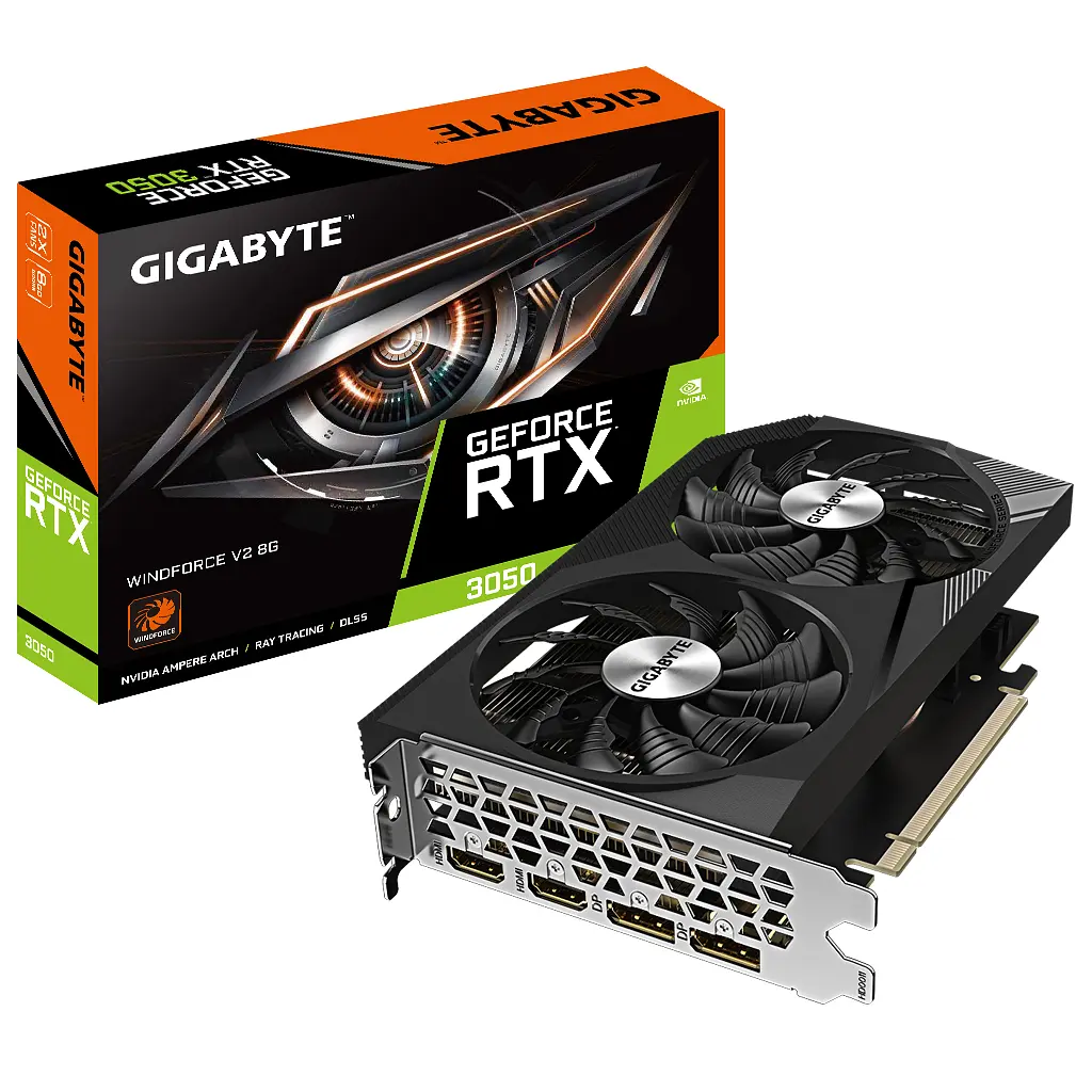 Відеокарта GIGABYTE GeForce RTX3050 8Gb WINDFORCE V2 (GV-N3050WF2V2-8GD) - фото 7
