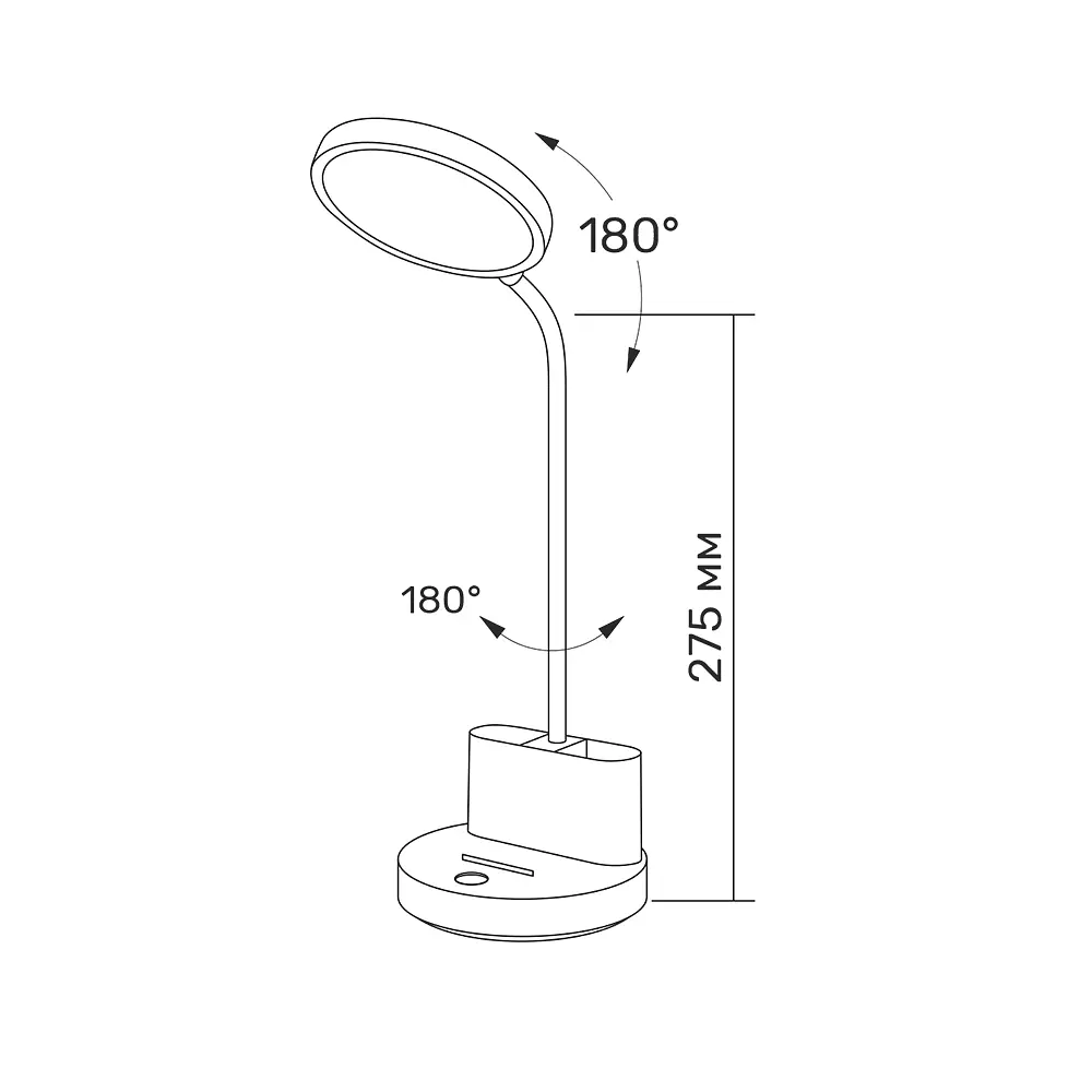 LED лампа настiльна з акумулятором TITANUM TLTF-011W 6W 2700-6000K TITANUM (27413-000) - фото 6