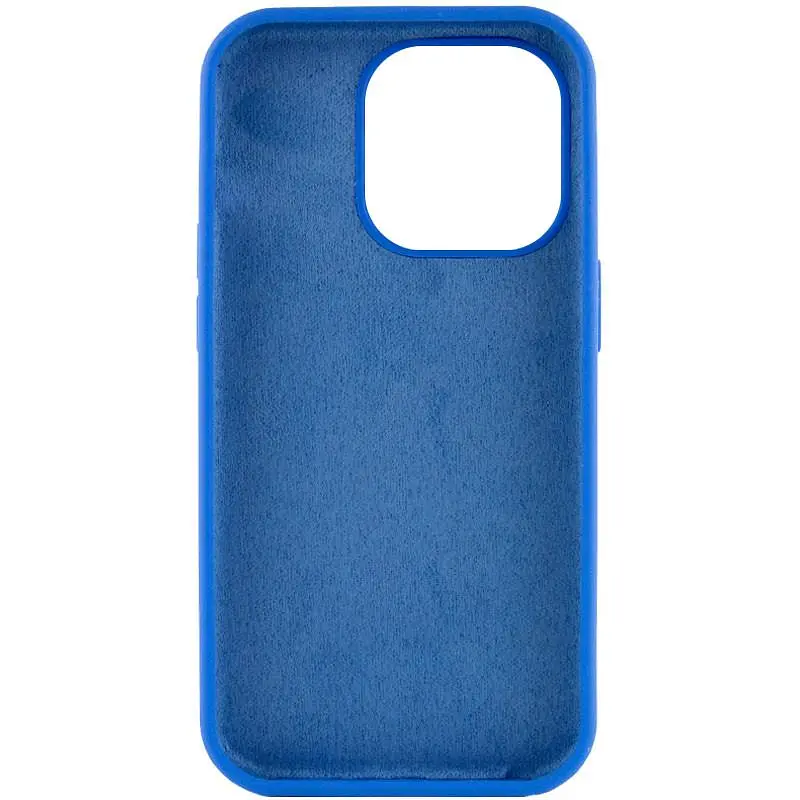 Чохол Silicone Case Full Protective (AA) NO LOGO для Apple iPhone 13 Pro Max (6.7) Синій / Capri Blue - фото 4