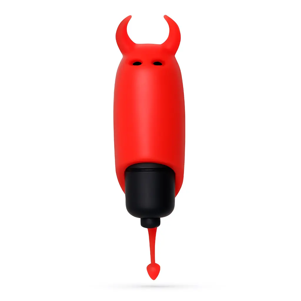 Вібратор Crushious O-Pet Devil 10 режимів червоний 8.8х2.4 см - фото 2
