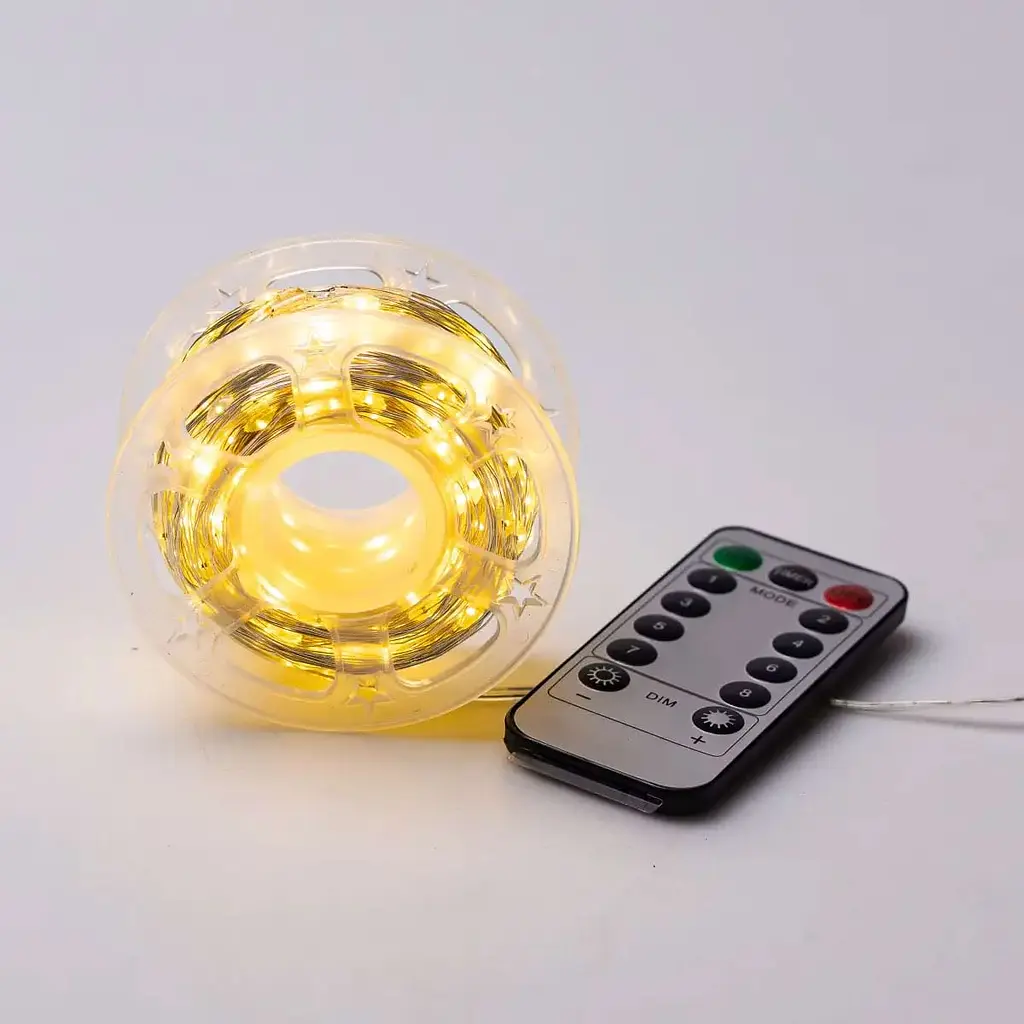 Гирлянда Роса GarlandoPro нить GarlandoPro 500 LED длина 50 м с пультом от сети, желтый (500L50MWY) - фото 7