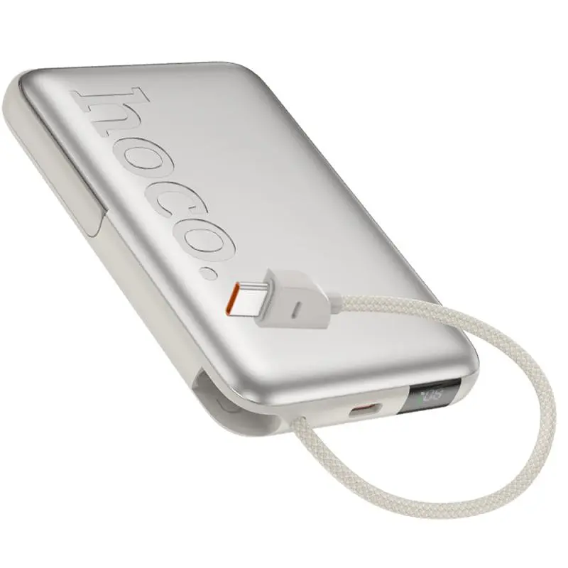 Портативное ЗУ Power Bank Hoco Q43 Clever dual PD20W с БЗУ Type-C 10000 mAh Silver - фото 3