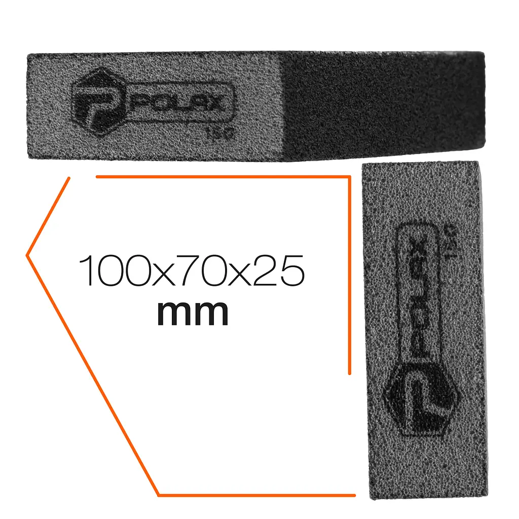 Губка шліфувальна P150 Polax пряма 100х70х25 мм (54-229) - фото 8