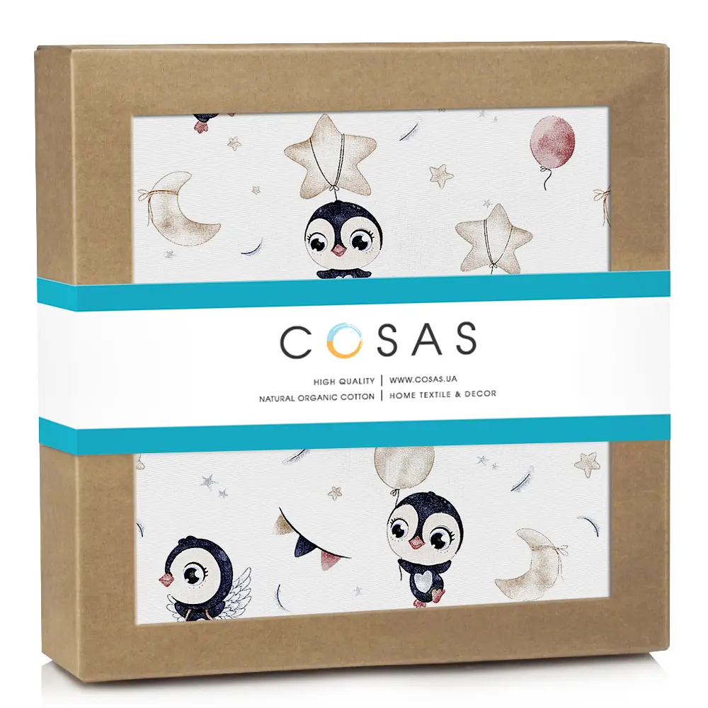 Фланелеві пелюшки 80х100 PENGUINS COSAS (4822052227237)