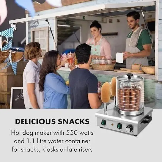Хот дог мейкер гриль Klarstein Wurstfabrik Pro 550 (10034453) - фото 8