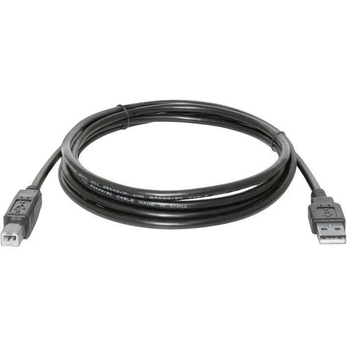 Кабель для принтера Atcom 10909 USB AM - USB BM 5 метрів чорний - фото 4