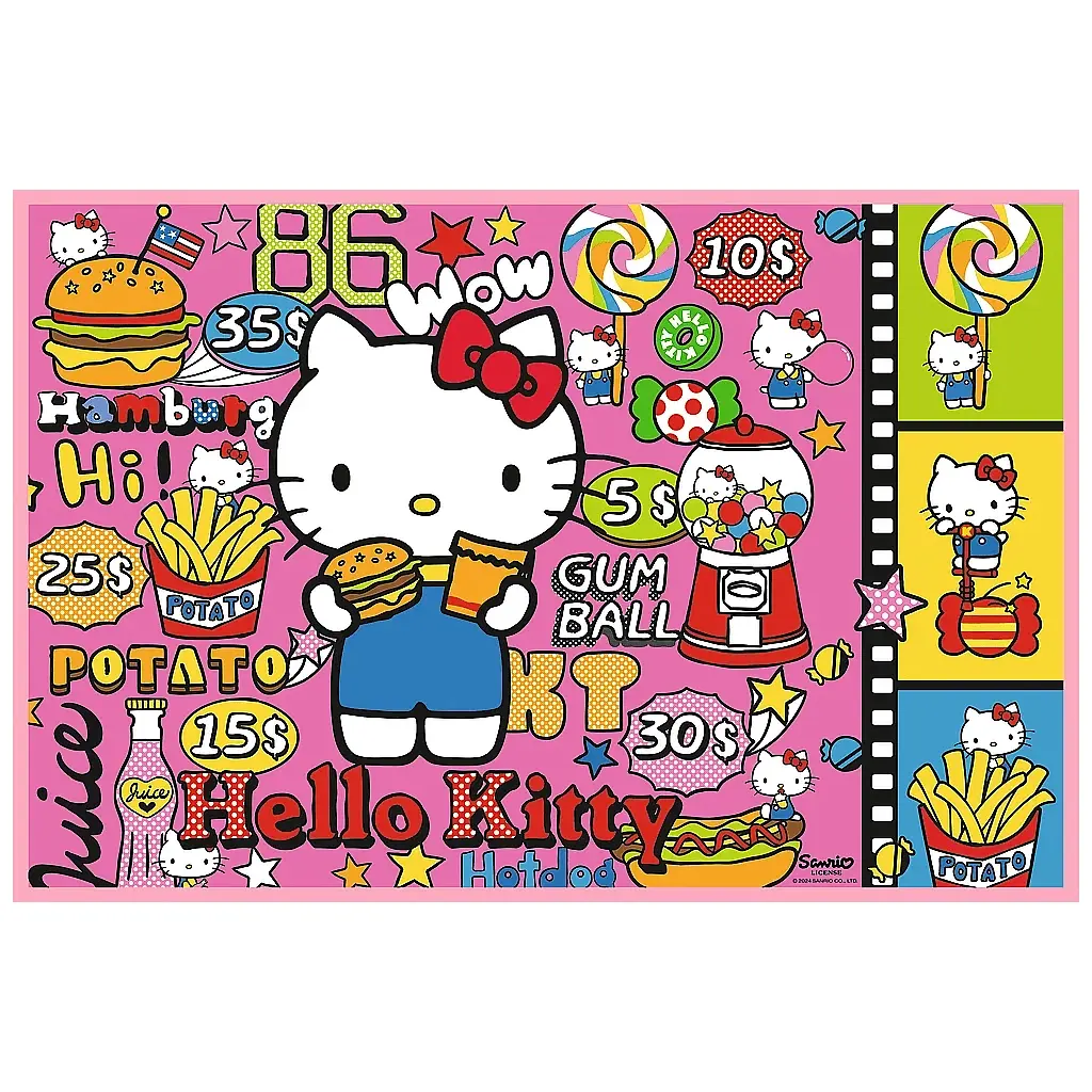 Пазл Trefl Hello Kitty Вітаю Кітті та друзів 2х200 елементів (5900511133363) - фото 3