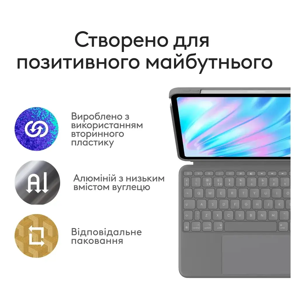 Чохол до планшета Logitech Combo Touch for iPad Air 11-inch M2 (L920-012636) - фото 10