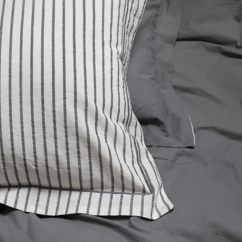 Постельное белье Lotus Home - Timeless антрацит полуторный - фото 4