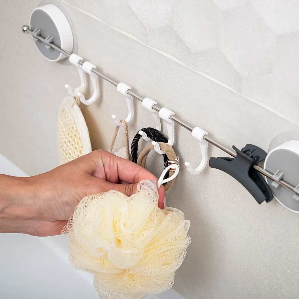 Универсальный держатель с крючками MVM BP-8, белый (BP-8 WHITE) - фото 4