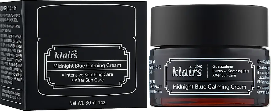 Зволожувально-пом'якшувальний крем для обличчя Klairs Midnight Blue Calming Cream 30 г - фото 2