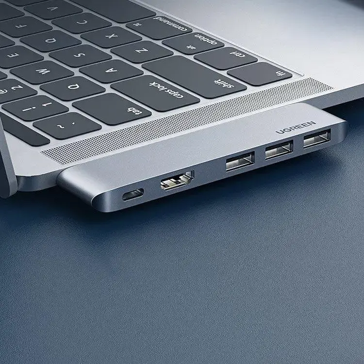 USB-Хаб UGREEN CM251 Dual USB-C To HDMI+3*USB 3.0 A+Type C Female Converter (UGR-60559) - фото 3