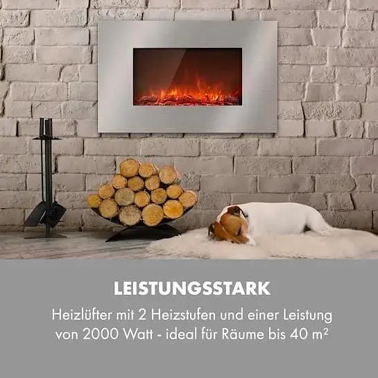 Камін електричний Klarstein Lausanne Luxe 2000W (10034252) - фото 6