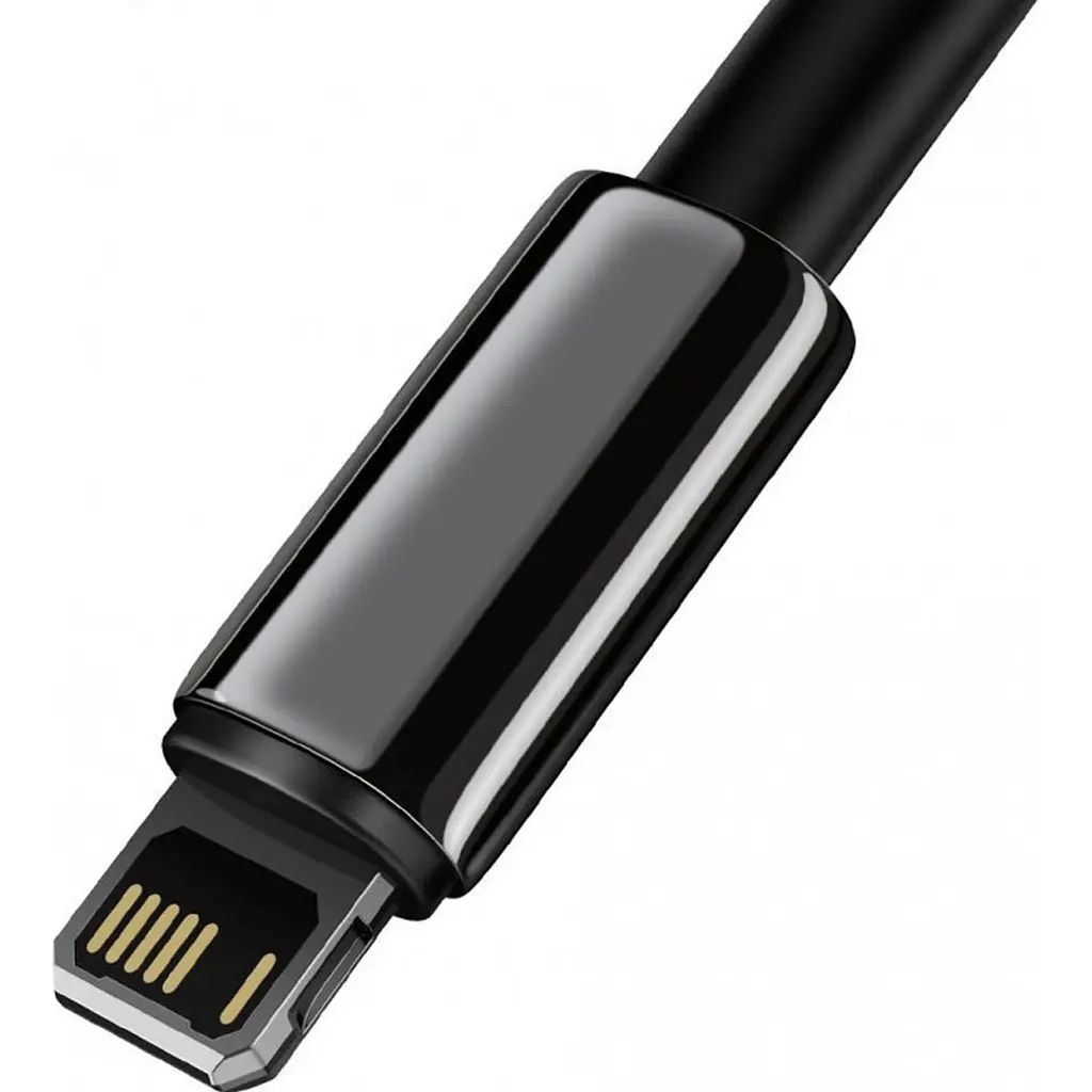 Кабель Baseus Tungsten Gold USB to Lightning 1m Black (CALWJ-01) [92814] - фото 4