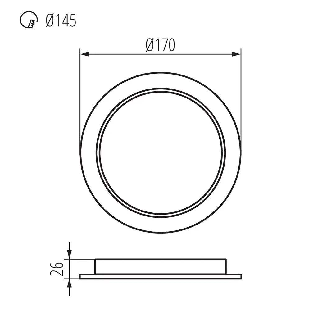 Світильник Kanlux Tavo LED DO 18W-NW down-light (36513) - фото 2