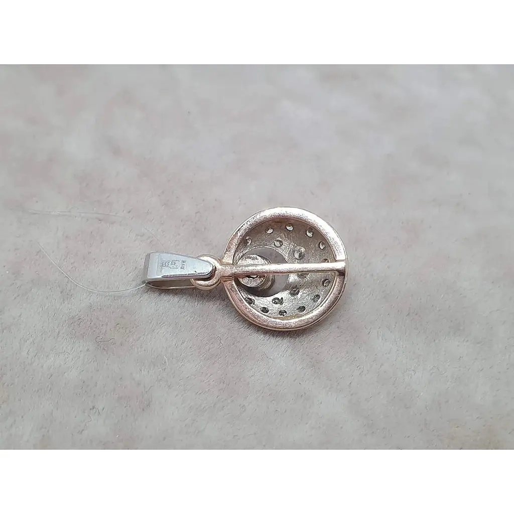 Золота підвіска Qvaliz з діамантами. 8В410358536/19 - фото 3