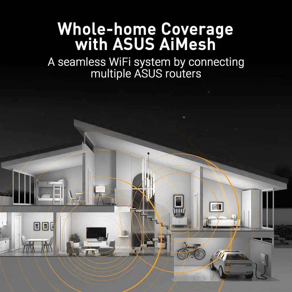 Маршрутизатор ASUS TUF-BE6500 (90IG0920-MO9C00) - фото 7