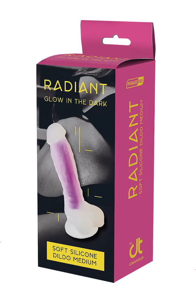 Неоновый фаллоимитатор DreamToys Radiant 19 см синий - фото 13