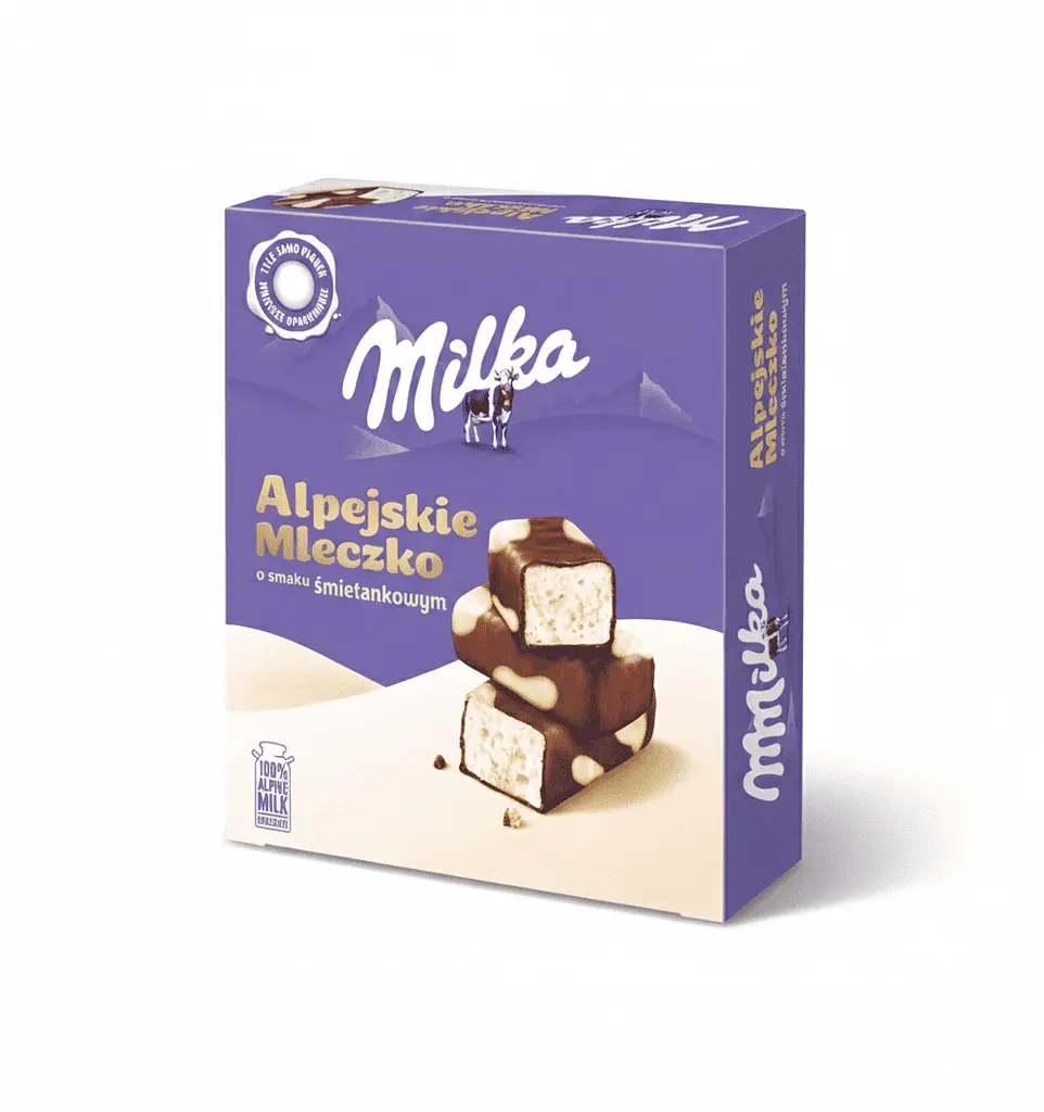 Цукерки пташине молоко Milka Alpine Milk Creamy 330г - фото 2