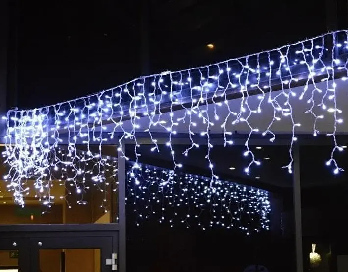 Новорічна зовнішня світлодіодна гірлянда дощ "Бахрома вулична" 120 LED YS-UK002 3x0.5м (білий) 82819