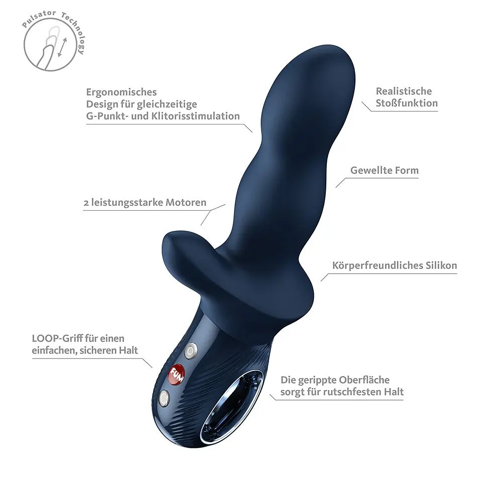Пульсатор Fun Factory Bi Stronic Crave Nightblue - фото 3