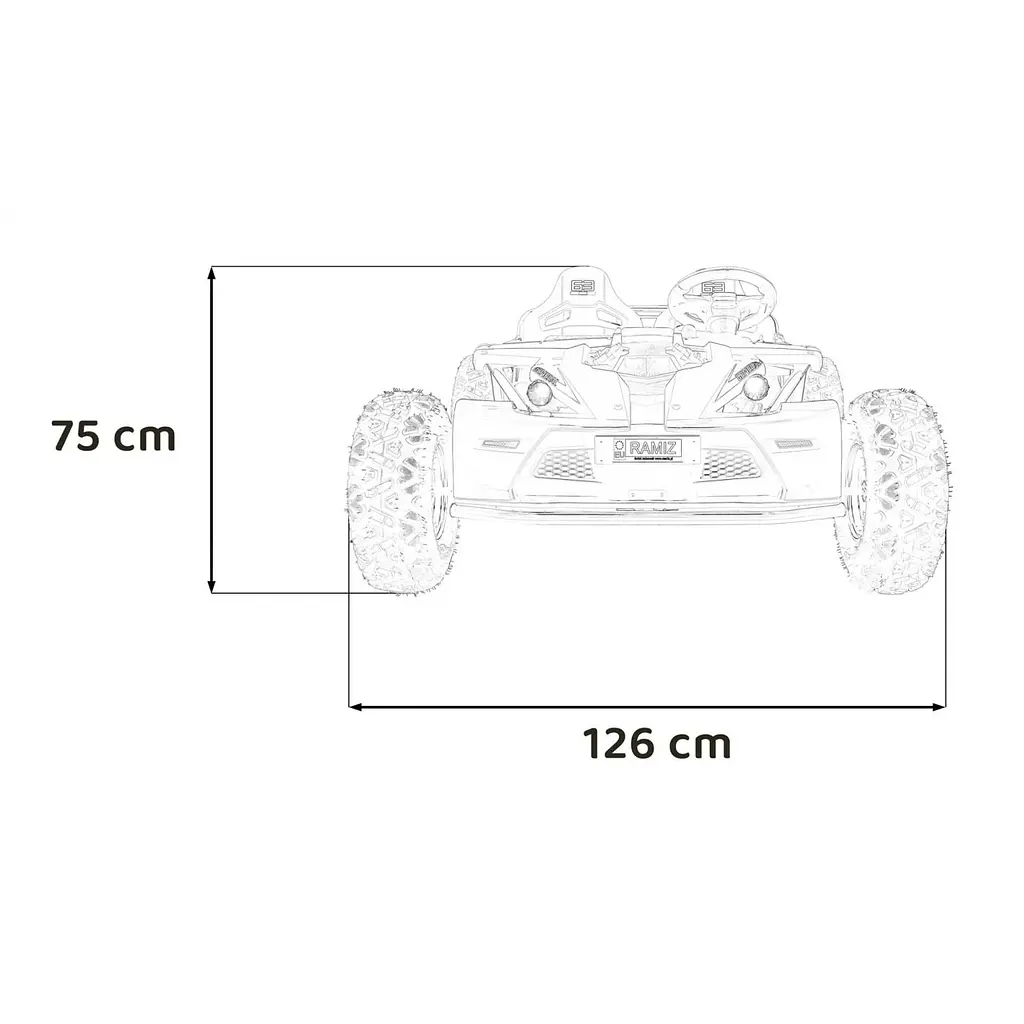 Дитячий електромобіль Ramiz General 63 12 В,Rose (PA.SX2358.ROZ) - фото 2