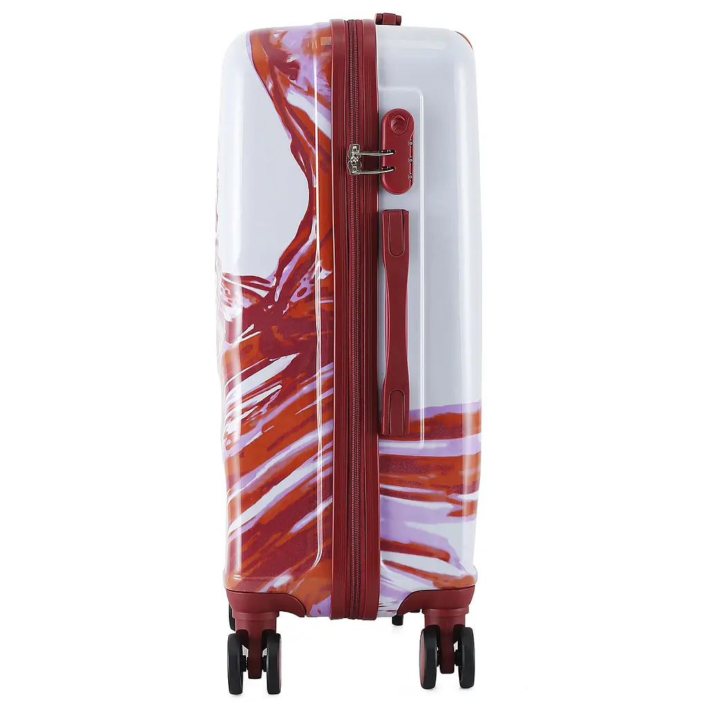 Валіза середня Semi Line 24 дюйми (M) дюйми (M) Polycarbonate/ABS-Plastic White/Red Print (T5654-2) - фото 5
