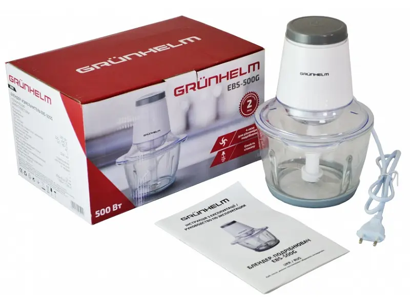 Подрібнювач Grunhelm EBS-500G - фото 4