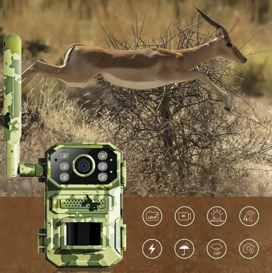 Мисливська камера нічного бачення XPRO 4G A8-T31 на сонячній батареї з датчиком руху (44403-_2520) - фото 4