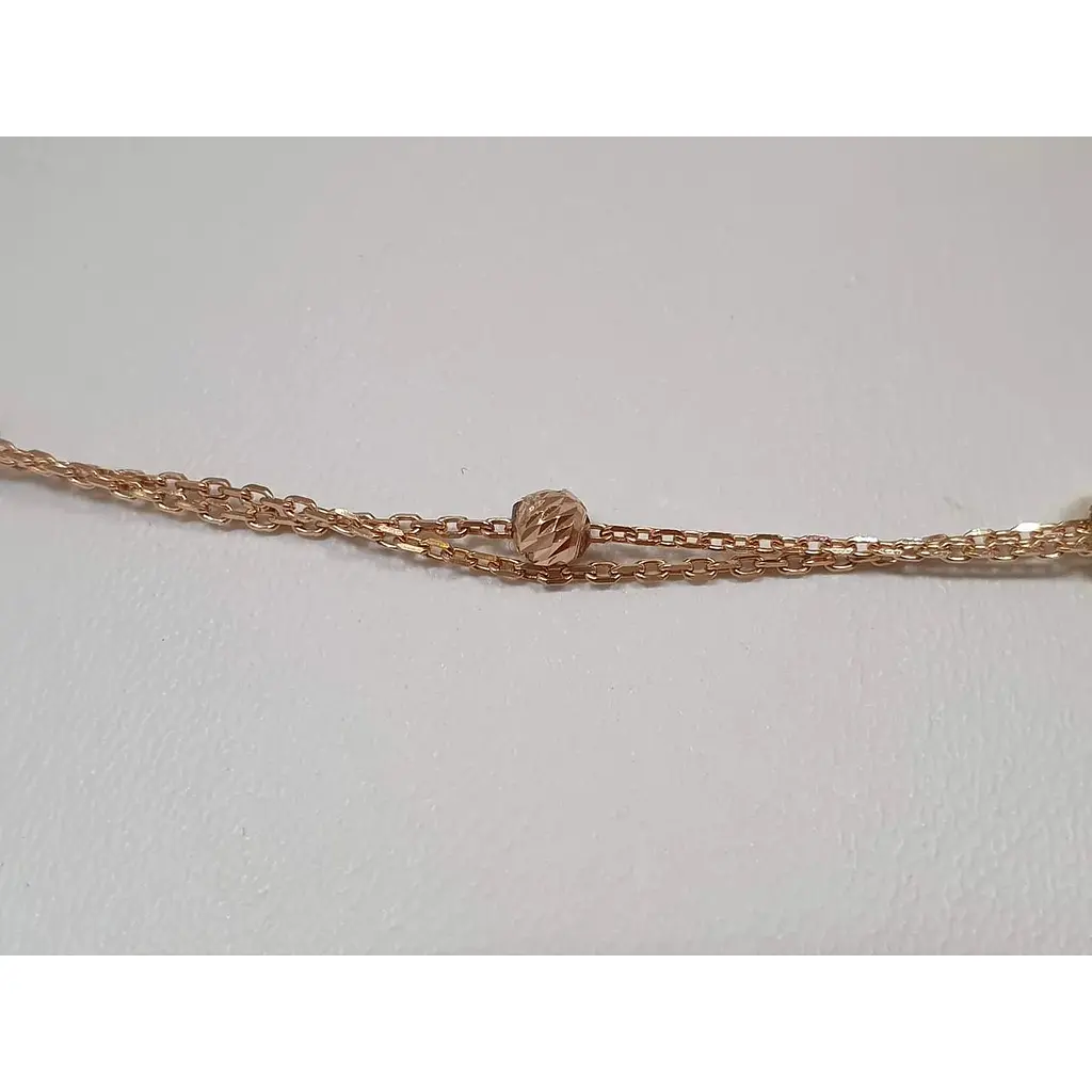 Золоте кольє Favoritum з алмазною гранню. 810071 - фото 2