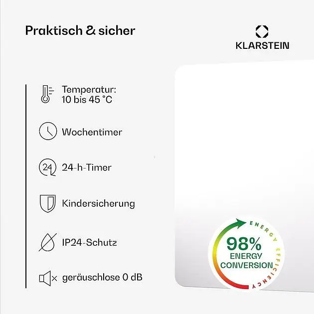 Інфрачервоний обігрівач Klarstein Wonderbeam 650 (10045438) - фото 4