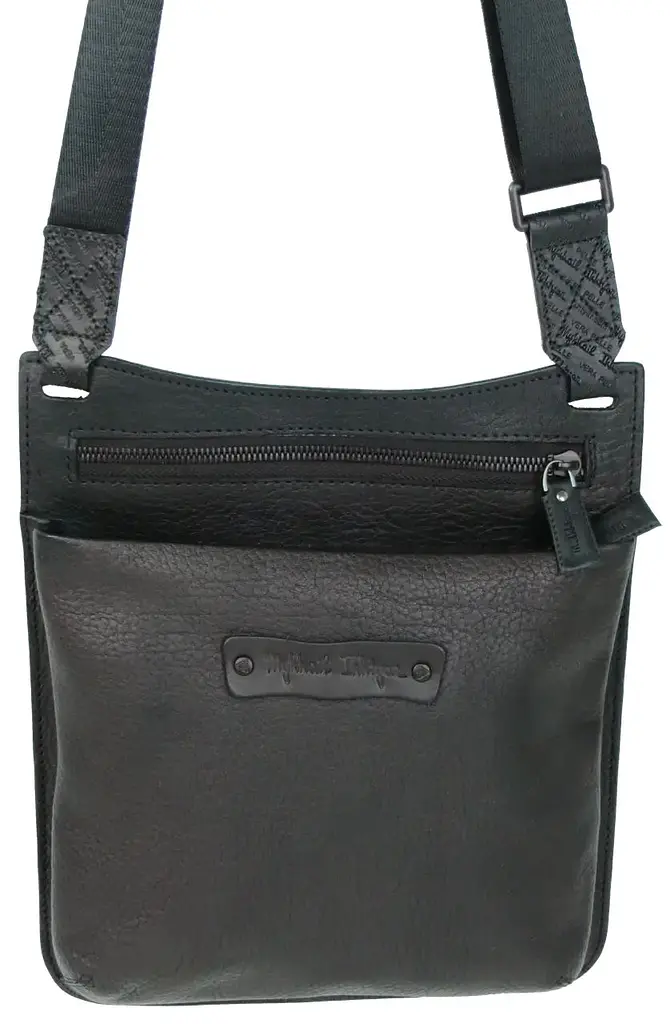 Сумка чоловіча Mykhail Ikhtyar 24х26х3 см Чорний (45041 New black) - фото 2