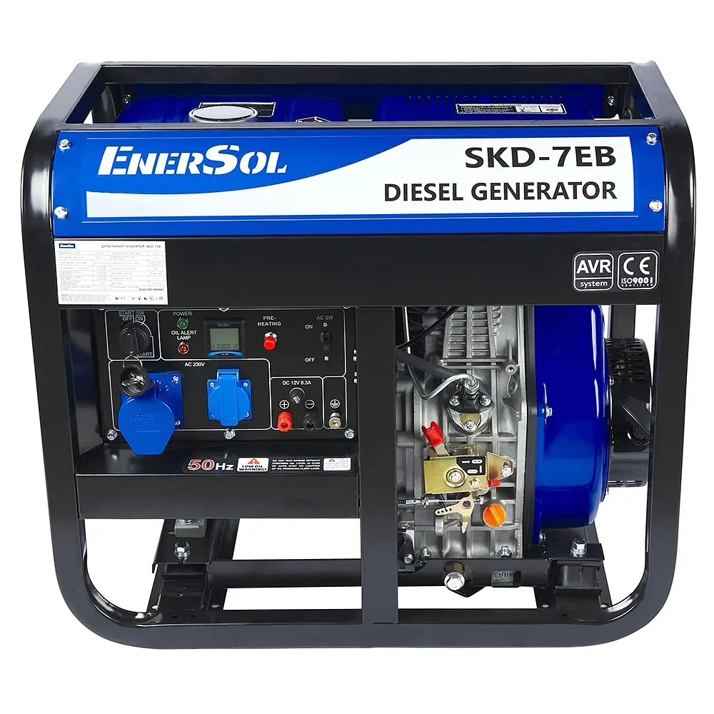 Генератор дизельний 6 кВт EnerSol SKD-7EB (41-00480) - фото 2