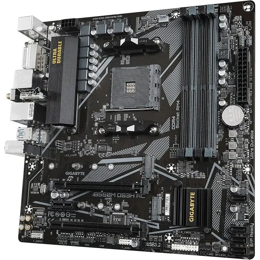 Материнская плата Gigabyte B550M DS3H AC Socket AM4 - фото 4