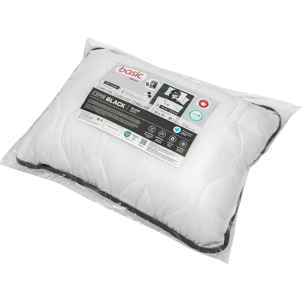 Подушка Sonex Basic Black 50x70 см (SO102530) - фото 7
