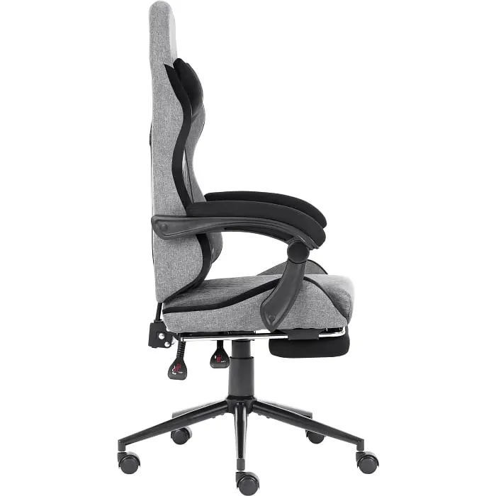 Геймерське крісло GT Racer сіре із чорним (X-2324 Fabric Gray/Black Suede) - фото 8