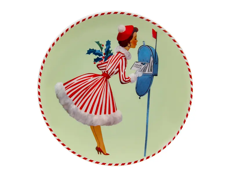 Набір з 2-х тарілок Lefard Miss Christmas 20.5 см (924-890) - фото 2