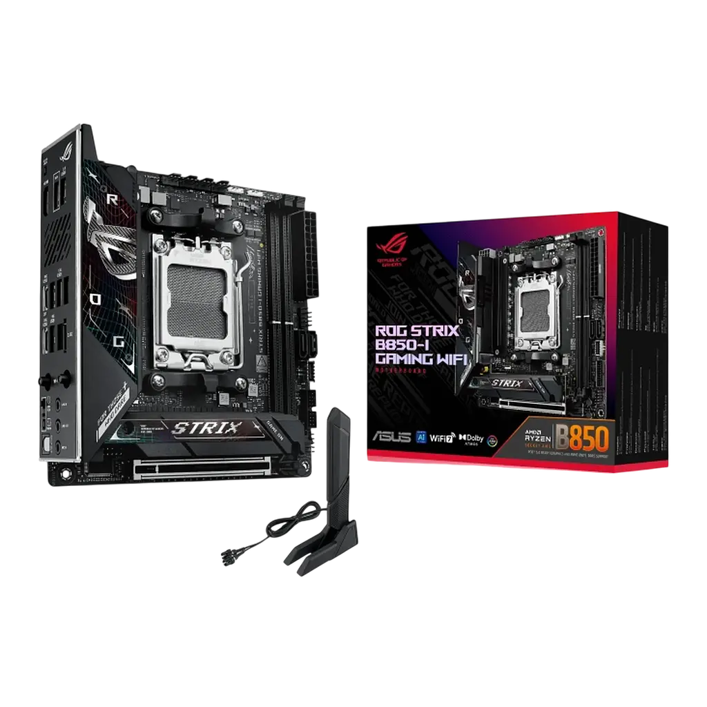 Материнcька плата Asus B850-I ROG Strix Gaming Wi-Fi Socket AM5 (ROG STRIX B850-I GAMING WIFI) - фото 7
