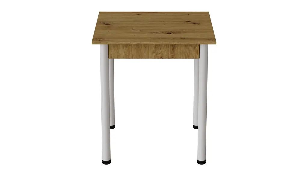 Стол кухонный Ferrum-decor Агата 75x70x70 Белый ДСП Дуб Артизан 16мм (FRD-105669) - фото 4