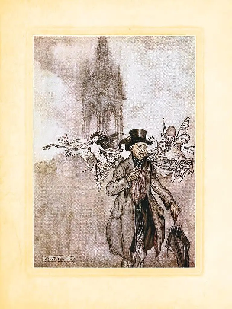 Книга Пітер Пен у Кенсінґтонських садах. Ілюстрована класика (іл. Артура Рекхема) - Дж. Баррі (Богдан) - фото 9