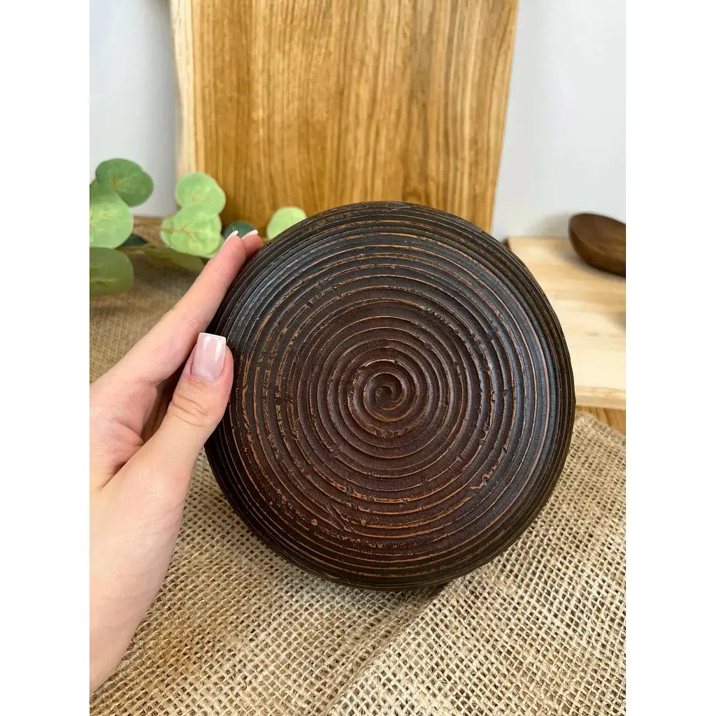 Кеца керамічна (глиняна) різьблена Декор  15 см  - фото 3