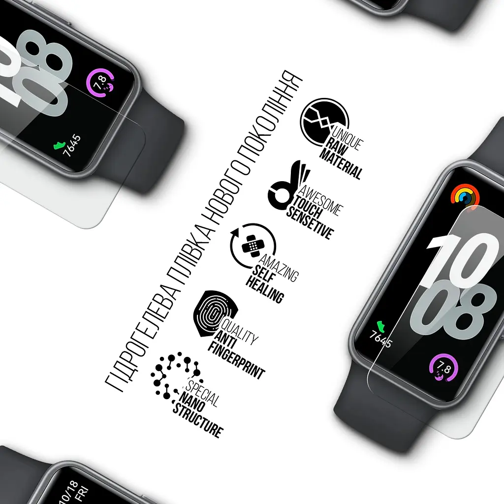 Гідрогелева плівка на годинники HUAWEI Band 10 ArmorStandart захисна плівка для смарт годинників прозора (ARM84395) - фото 2