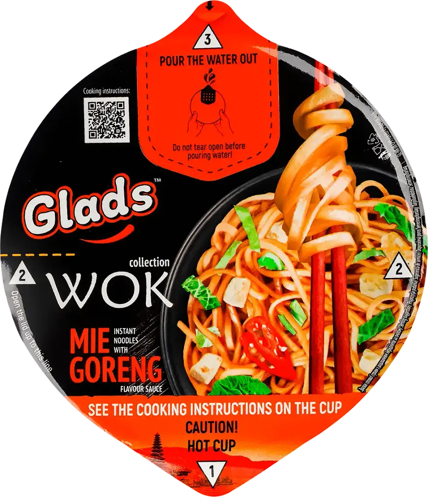 Лапша быстрого приготовления Glads Wok Mie goreng с соусом 95 г - фото 2