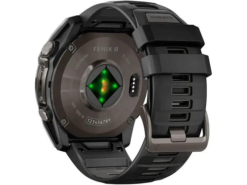 Спортивний годинник Garmin Fenix 8 51mm AMOLED Sapphire Carbon Gray DLC Titanium w. Black/Pebble Gray S. Band (010-02905-20/21) - фото 10