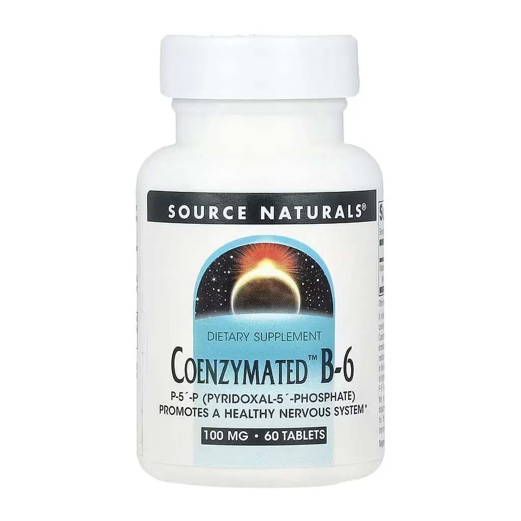 Вітамін B6 100 мг Source Naturals (Coenzymated Vitamin B-6) - 60 таблеток