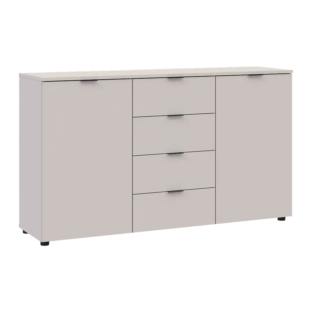Комод Doros Рон 5 2 фасади 4 шухляди Кашемір 140х38х81 (41516047)