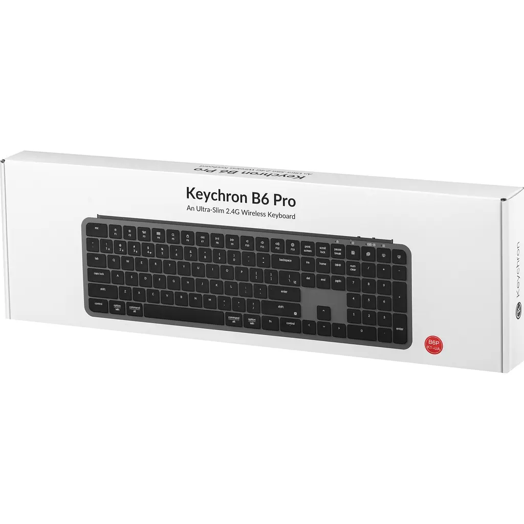 Клавіатура Keychron B6 Pro Space Gray (B6P-K1-UA) [159740] - фото 8